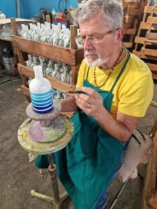"bottiglia decorata a mano limoncello igp limoni di sorrento".